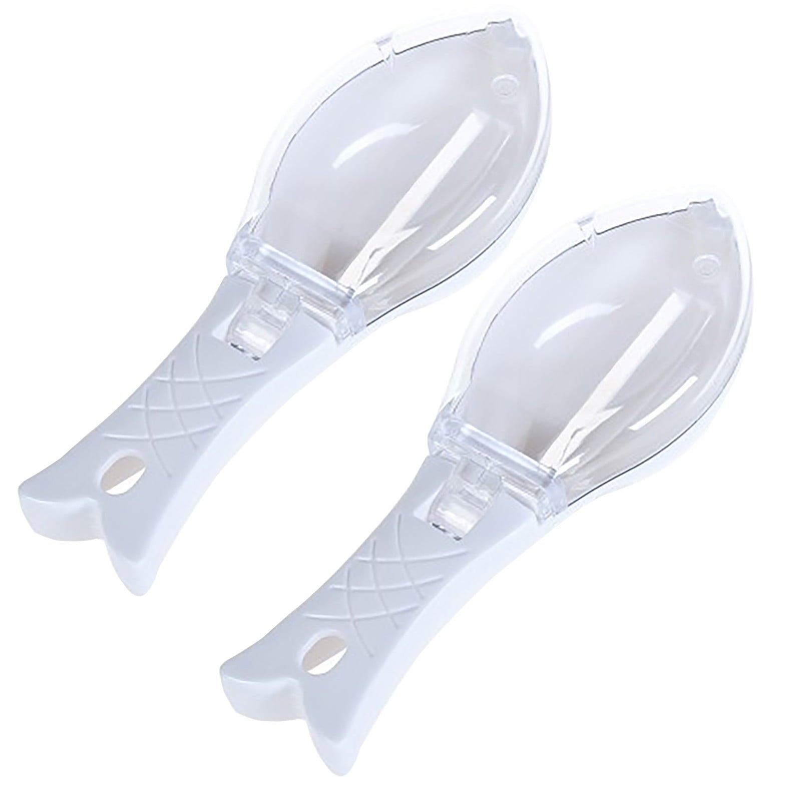 JWDX Scale Scraper, Peeler Clearance! Household Kitchen Tools Fishs Scale Scraper Remover with Lid White