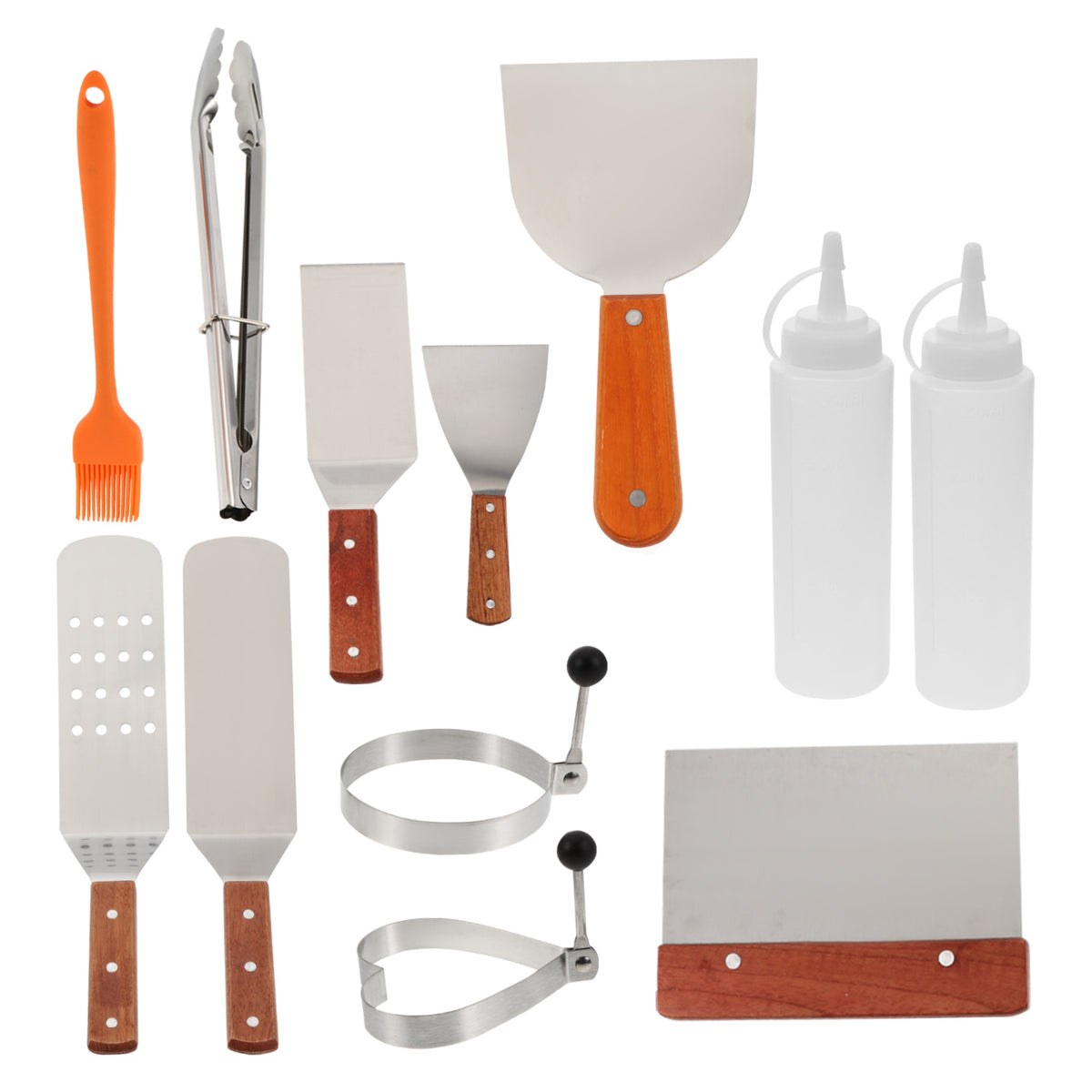 SWETRACE Grill Accessory Bbq Grill Utensils Set Stainless Steel 1 Set 12Pcs - Flavour Fushion Cooking Shop