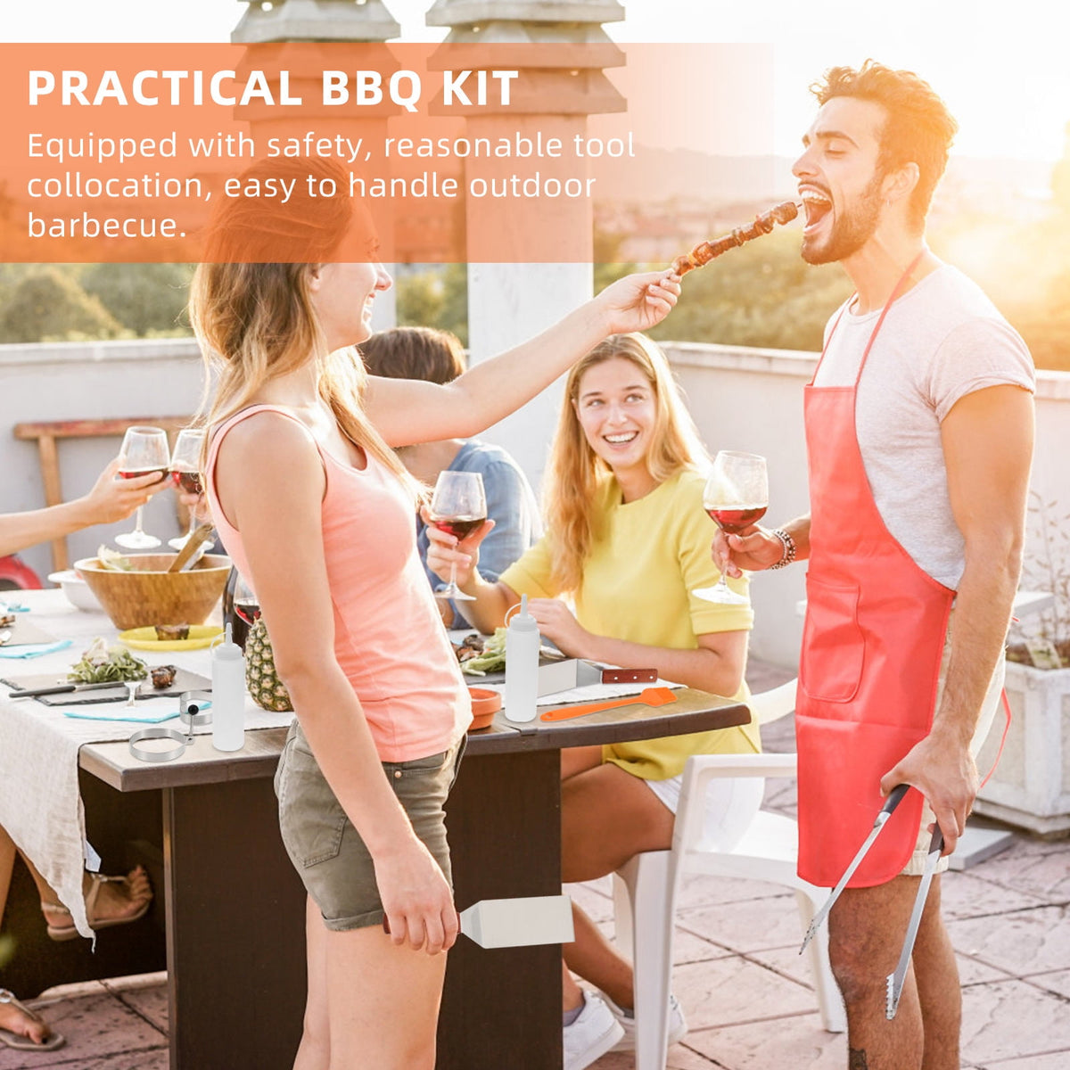 SWETRACE Grill Accessory Bbq Grill Utensils Set Stainless Steel 1 Set 12Pcs - Flavour Fushion Cooking Shop