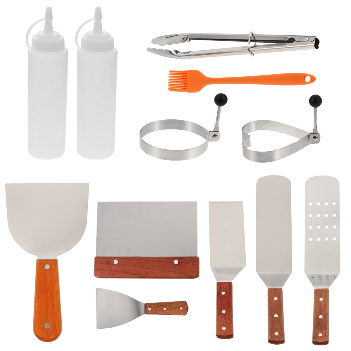 SWETRACE Grill Accessory Bbq Grill Utensils Set Stainless Steel 1 Set 12Pcs - Flavour Fushion Cooking Shop