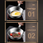 Compact Stainless Steel Sauce Pan Mini Egg Skillet for Easy Cooking and Pouring Suitable for Gas and Induction Stoves S