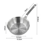 Compact Stainless Steel Sauce Pan Mini Egg Skillet for Easy Cooking