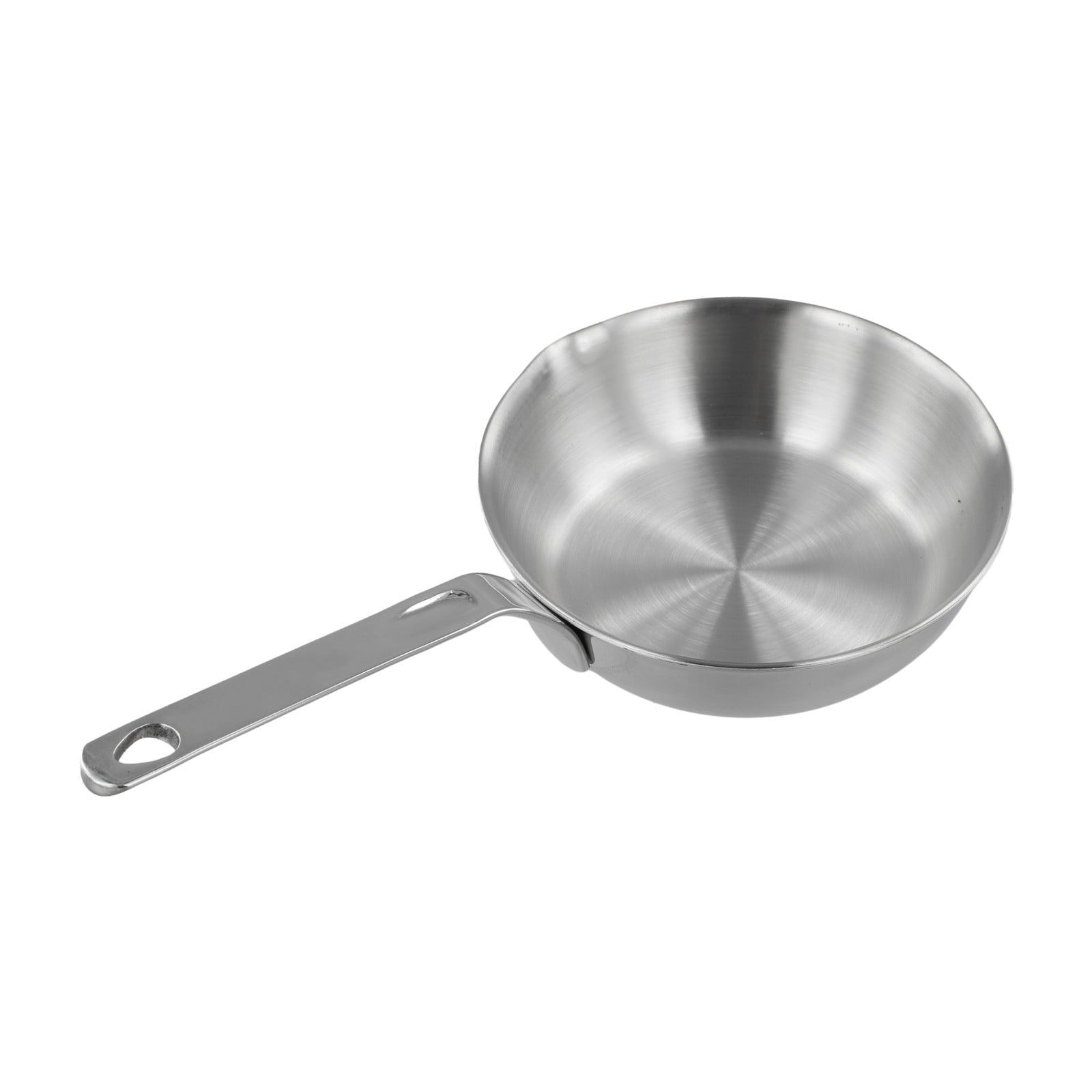 Compact Stainless Steel Sauce Pan Mini Egg Skillet for Easy Cooking and Pouring Suitable for Gas and Induction Stoves S M