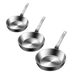 Compact Stainless Steel Sauce Pan Mini Egg Skillet for Easy Cooking