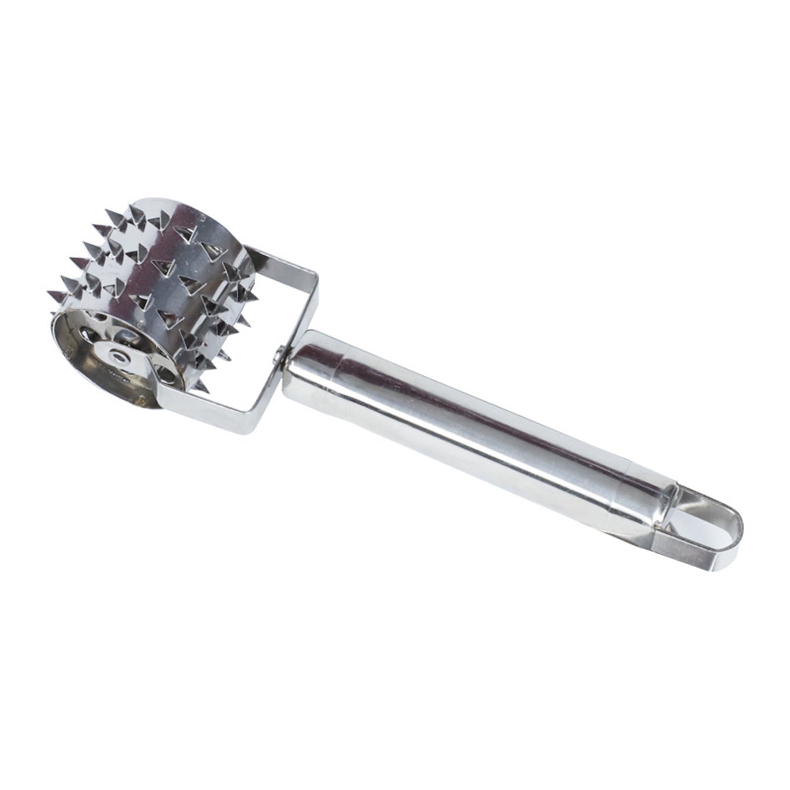 Meat Tenderizer- Stainless Steel Meat Tenderizer Roller Rolling Hammer-Pizza Roll Meat Needle Pin Hole Punch for Steak Chicken Pork Beef