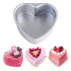 8 Inch Heart Cake Pan - 3D Aluminum Tin Bakeware Cake Decorating Wedding, Birthday Party