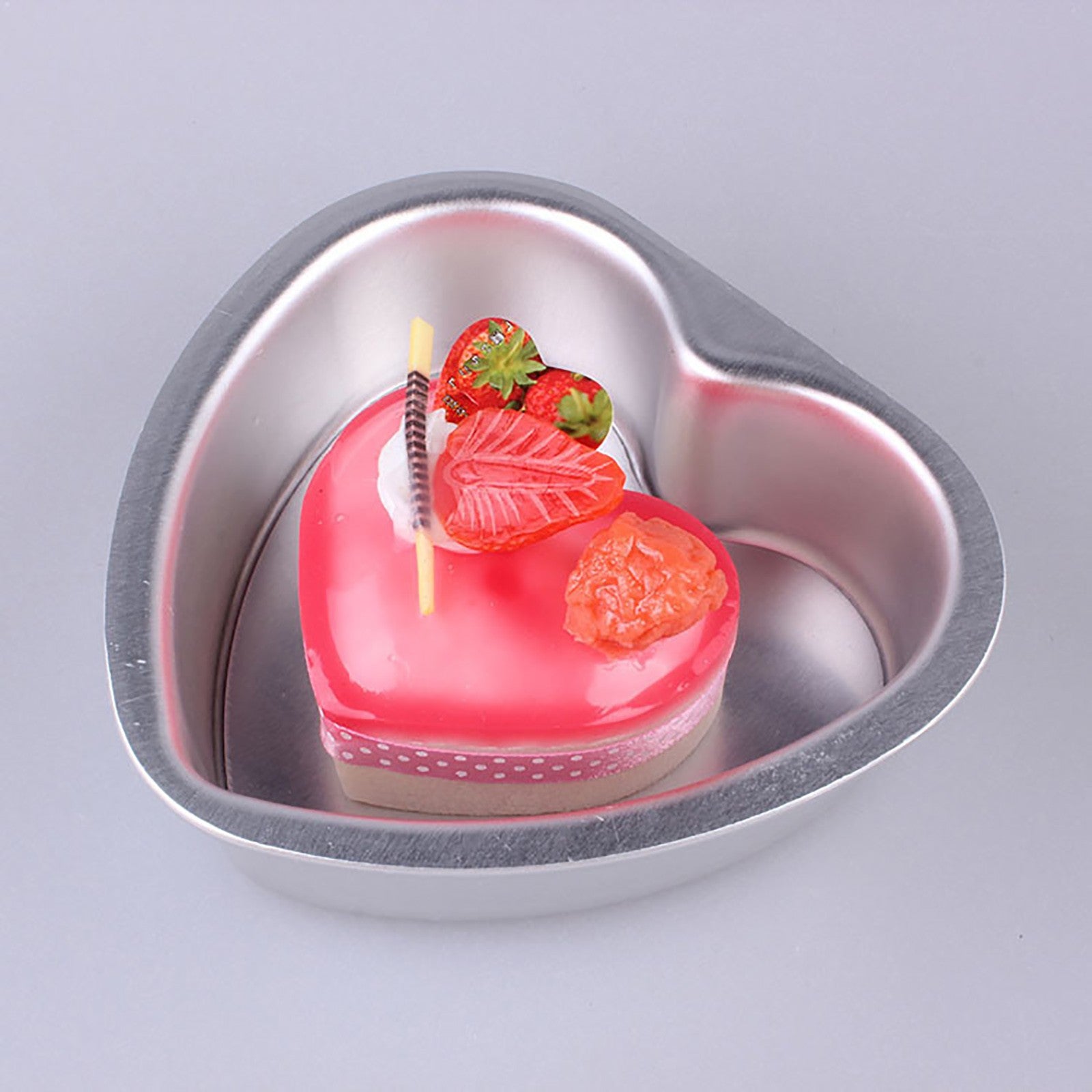 8 Inch Heart Cake Pan - 3D Aluminum Tin Bakeware Cake Decorating Wedding, Birthday Party