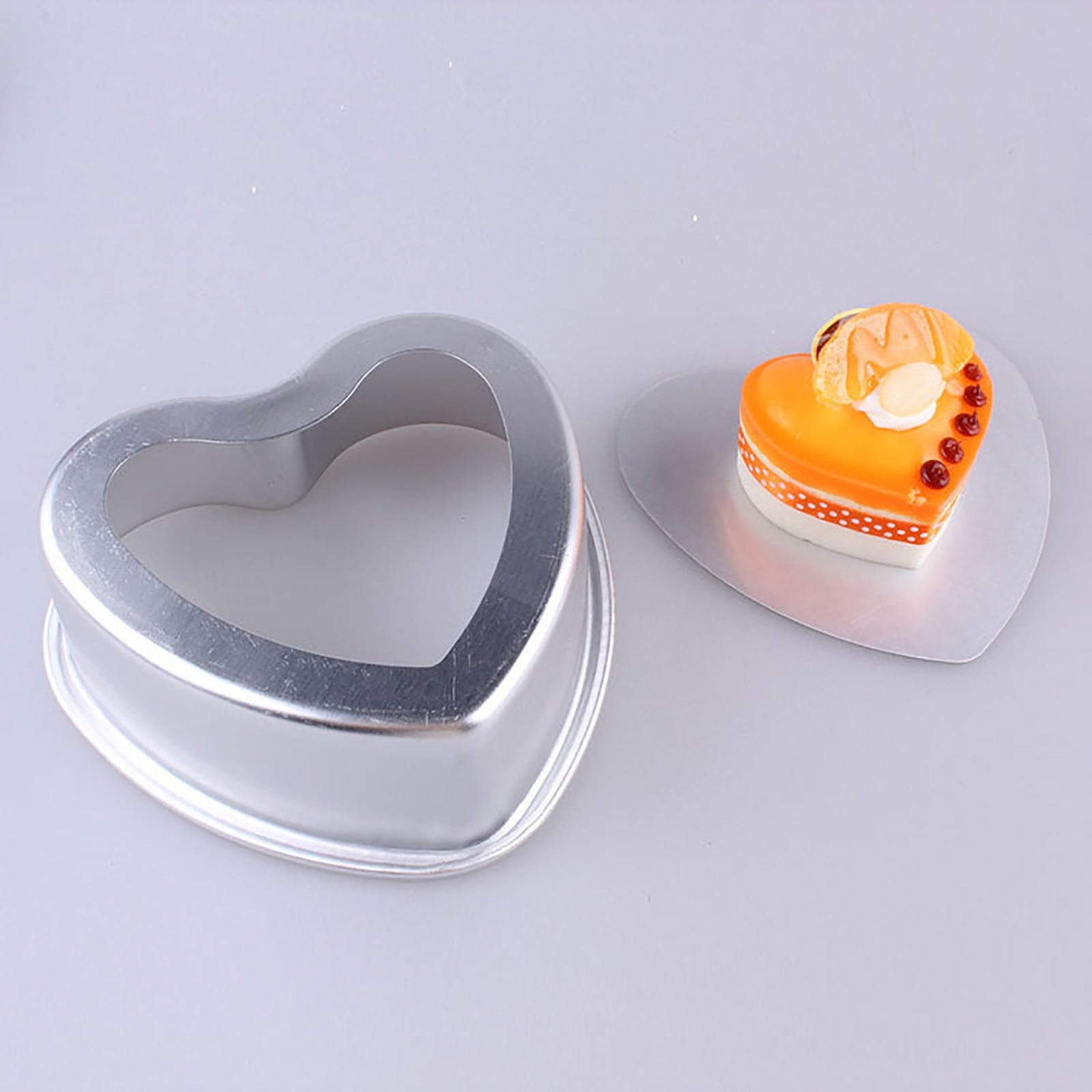 8 Inch Heart Cake Pan - 3D Aluminum Tin Bakeware Cake Decorating Wedding, Birthday Party