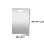 Pure Titanium Cutting Boards,Dishwasher Safe Titanium Cutting Board 18.4" x 12" Silvery