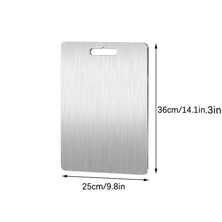 Pure Titanium Cutting Boards,Dishwasher Safe Titanium Cutting Board 18.4" x 12" Silvery - Flavour Fushion Cooking Shop