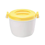 Microwave Rice Cooker, Microwavable Food Container, Yellow