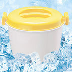 Microwave Rice Cooker, Microwavable Food Container, Yellow