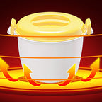 Microwave Rice Cooker, Microwavable Food Container, Yellow