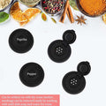 Mini Portable Seasoning Containers Set Salt Pepper Shakers for Camping Picnic Travel Lunch Box Kitchen Utensils Reusable Plastic Spice Jars with Screw Caps,Clear