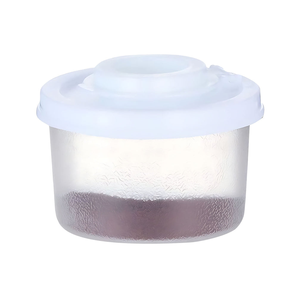 Mini Portable Seasoning Containers Set Salt Pepper Shakers for Camping Picnic Travel Lunch Box Kitchen Utensils Reusable Plastic Spice Jars with Screw Caps,White