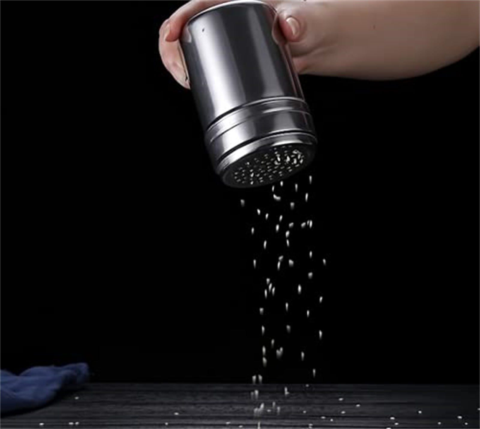 Stainless Steel Spice Shakers, Heavy Duty Salt Sugar Spice Pepper Shaker, Seasoning Cans For Kitchen Cooking and Outdoor Barbecue, 1 Pcs, 3.14x2.28 3.14" x 2.28" Silver1