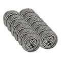 12 Pack Stainless Steel Scourers,Steel Scourers,Metal Wire Sponge Scouring Pads,Steel Wool Scrubber Pad Used For Dishes, Pots, Pans, And Ovens. Easy Scouring For Tough Kitchen Cleaning,12PCS 24PCS