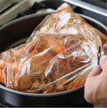 Turkey Oven Bags, Turkey Cooking Bags for Oven, Large Size Oven Cooking Roasting Bags for Chicken Meat Ham Seafood Vegetable, Christmas Essentials, 5 Pcs, 25.6x19.6 25.6 x 19.6" Clear"
