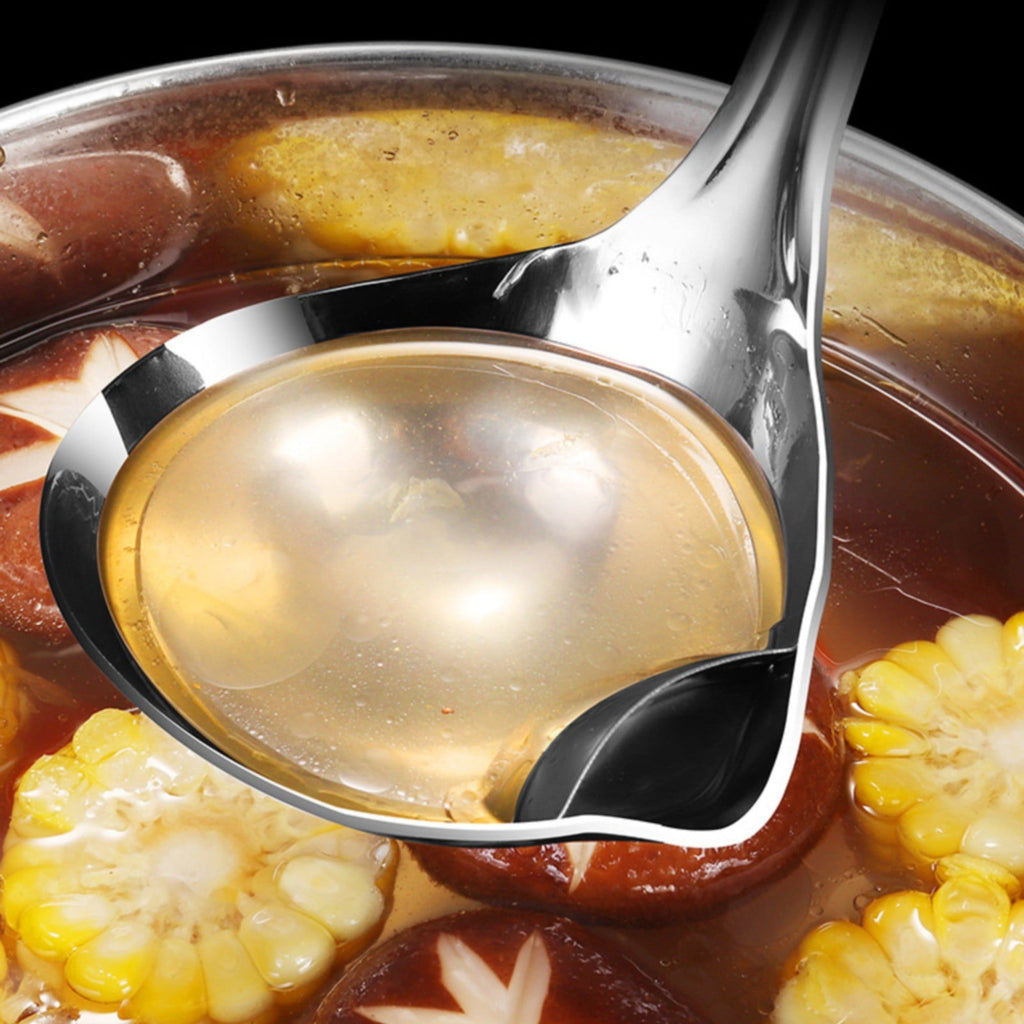 1 Pcs Small Soup Ladle,Stainless Steel Small Ladle With Pour Spout,9.45 Inch Soup Spoons,Kitchen Soup Laddle,Metal Spoon For Soups, Serving, Cooking, Stews And More,Kitchen Utensil Z_Silver