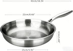Titanium Pan,100% Non-toxic Titanium Pan,Non Stick Chemical-Free,Extreme