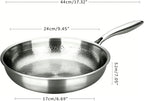 Titanium Pan,100% Non-toxic Titanium Pan,Non Stick Chemical-Free,Extreme