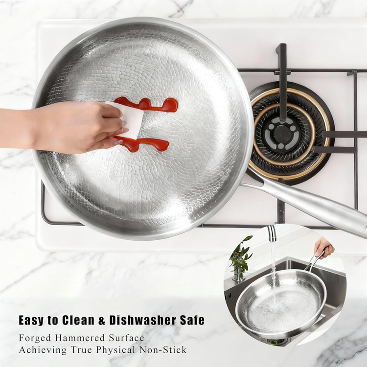 Titanium Pan,100% Non-toxic Titanium Pan,Non Stick Chemical-Free,Extreme - Flavour Fushion Cooking Shop