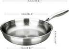 Titanium Pan,100% Non-toxic Titanium Pan,Non Stick Chemical-Free,Extreme