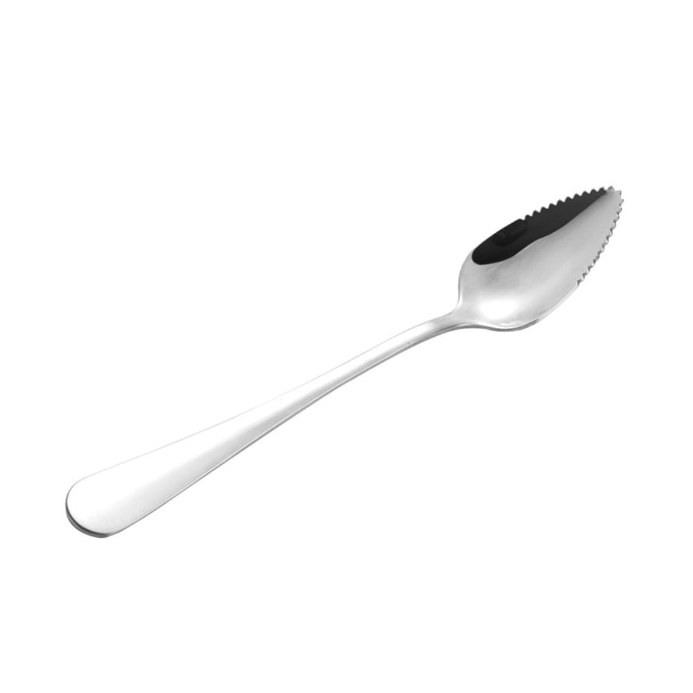 2 Pcs Grapefruit Spoons,Serrated Edge Stainless Steel Spoons,Stainless Steel Fruit Spoon,Dessert Spoons,Serrated Edge Spoons For Easily Cut Fruit,Dessert Cheese Vegetables Kitchen Tool 2 PCS