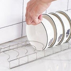 1 Pcs Lid Organizer,Pot Lid Organizer,Metal Pot Lid Holder,8-Tier Pot Lid Rack for Bakeware Dish Plate