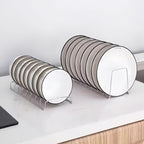 1 Pcs Lid Organizer,Pot Lid Organizer,Metal Pot Lid Holder,8-Tier Pot Lid Rack for Bakeware Dish Plate