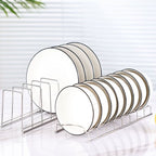 1 Pcs Lid Organizer,Pot Lid Organizer,Metal Pot Lid Holder,8-Tier Pot Lid Rack for Bakeware Dish Plate