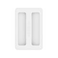 CCMAOLU Silicone Toaster Cover 2 Slice Wide Slot,Reusable Heat Resistance Bread Machine Topper Cover,Dirt Proof Sandwich Accessories That Fit Most Toasters,Simple Design Easy to Clean & Wipe White