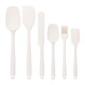 Baking - Silicone Spatulas - Set of 6 Silicone Spatulas, Heat Resistant up to 600°F, Food Safe, BPA Free, Flexible, Suitable for Frying Eggs, Burgers and Pancakes（Beige）