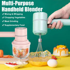 Blender Whisk - 2 in 1 Cordless Electric Blender, Portable Multifunctional Food Processor