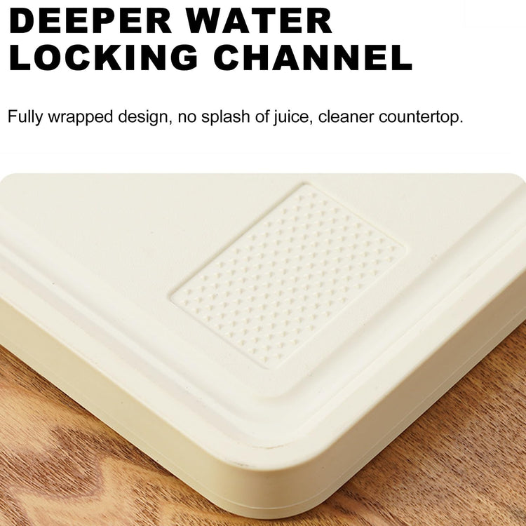 Double-sided cutting board - Serving board - Drinks board Brown - 1 - Flavour Fushion Cooking Shop
