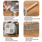 Induction Saucepan - Mini Deep Fryer - Milk Pan - Square Cooking Pot - Stainless Steel