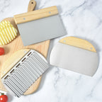 Dough Scraper - Dough Cutter - Ribbed Knife - Dough Cutter - Baking Utensils - Potato Cutter