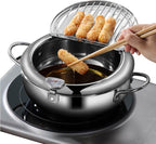 Deep Fryer - Tempura Pan - 24 cm - Perfect for Family MealsDeep Fryer - Tempura Pan - 24 cm - Perfect for Family Meals