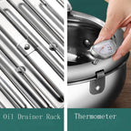 Deep Fryer - Tempura Pan - 24 cm - Perfect for Family Meals