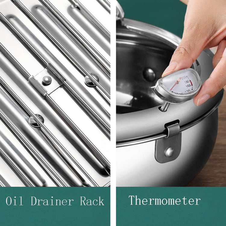 Deep Fryer - Tempura Pan - 24 cm - Perfect for Family Meals