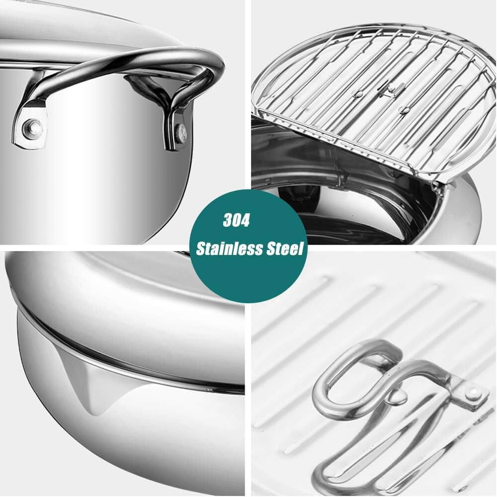Deep Fryer - Tempura Pan - 24 cm - Perfect for Family Meals