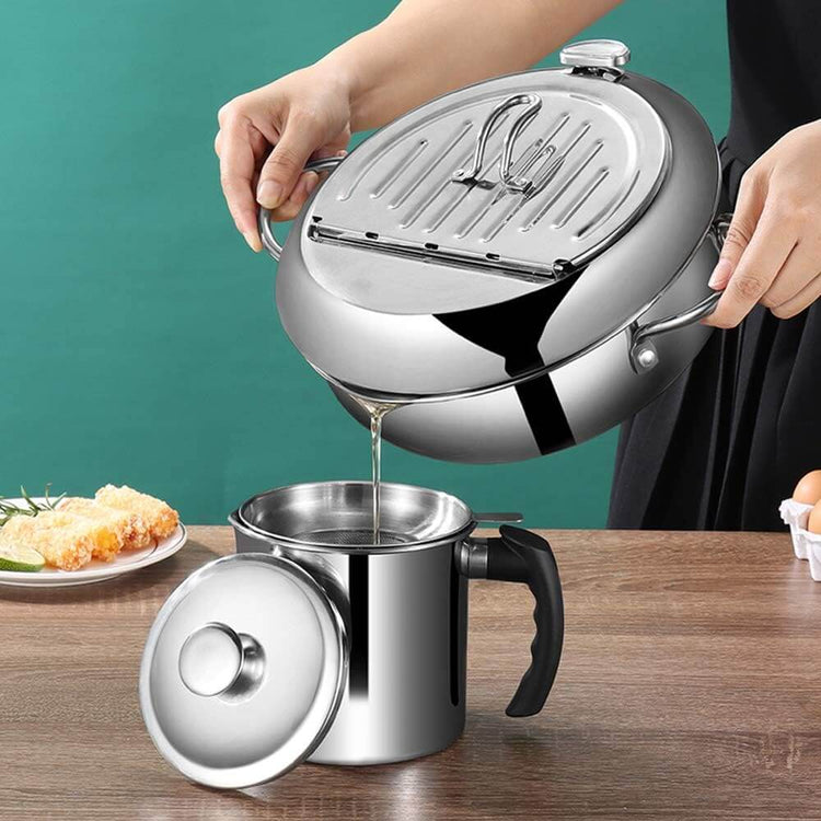 Deep Fryer - Tempura Pan - 24 cm - Perfect for Family Meals