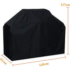 BBQ Cover Waterproof Windproof Fade Resistant Oxford 145 x 61 x 117 cm