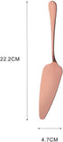 Cake Peel | Pizza Peel | Cake Cutter | Pizza Cutter | With Serrated Edge | Stainless Steel | Bronze - Flavour Fushion Cooking Shop