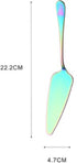Cake Peel | Pizza Peel | Cake Cutter | Pizza Cutter | With Serrated Edge | Stainless Steel | Bronze - Flavour Fushion Cooking Shop