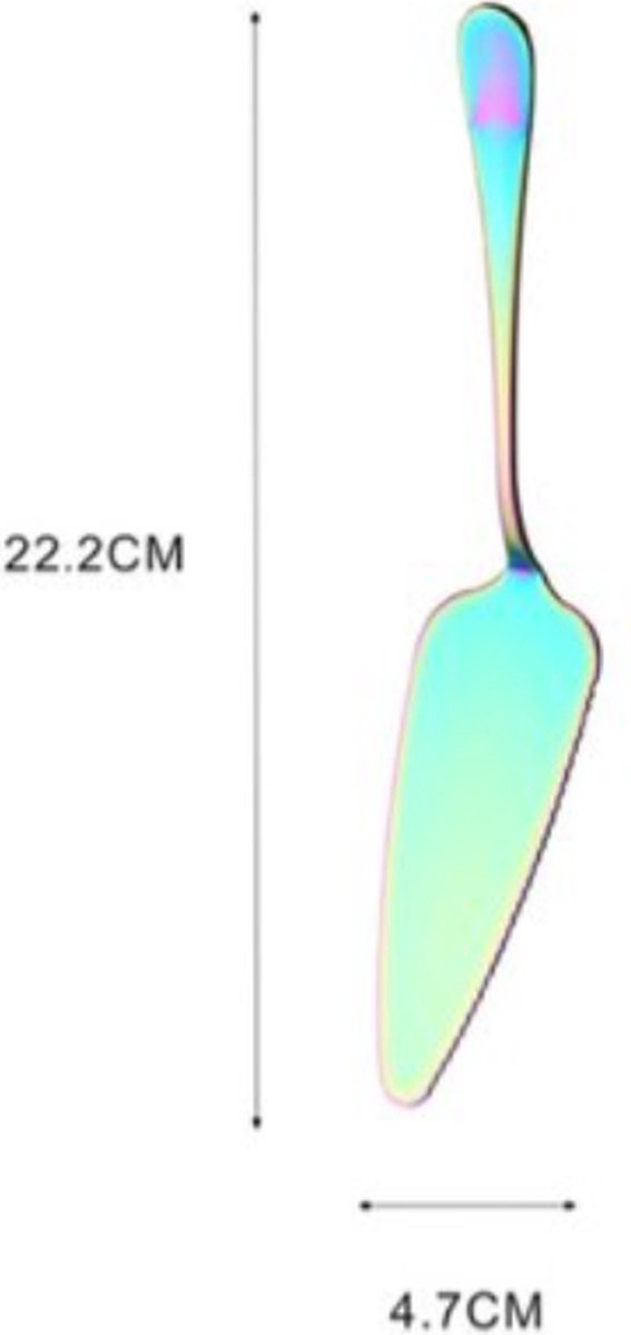 Cake Peel | Pizza Peel | Cake Cutter | Pizza Cutter | With Serrated Edge | Stainless Steel | Bronze - Flavour Fushion Cooking Shop