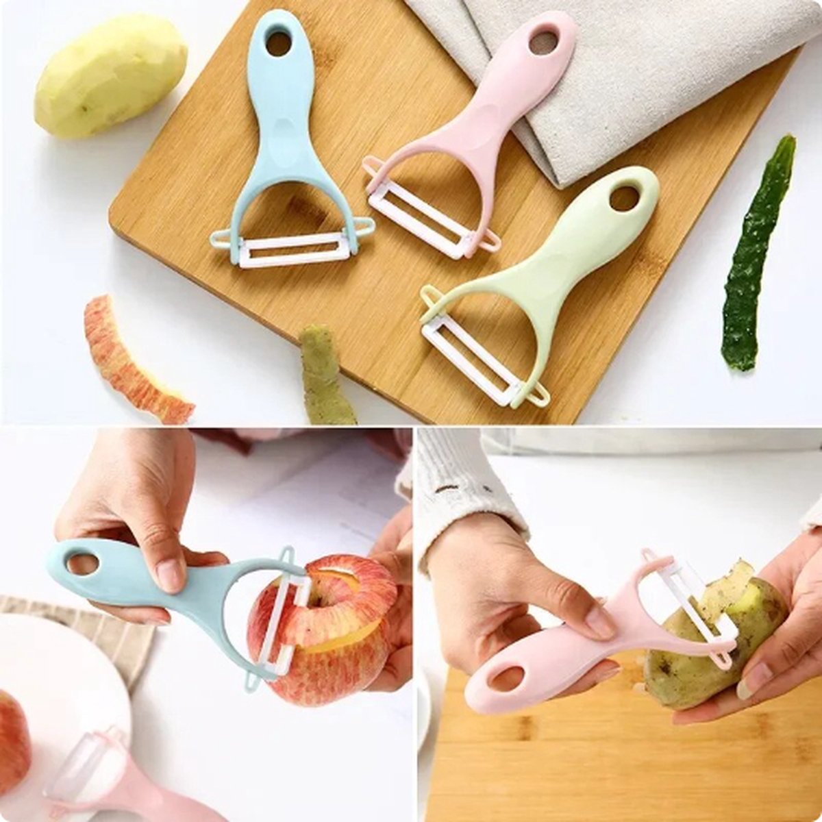 Peeler | Paring Knife | Potato Peeler | Vegetable Peeler | Blue - Flavour Fushion Cooking Shop