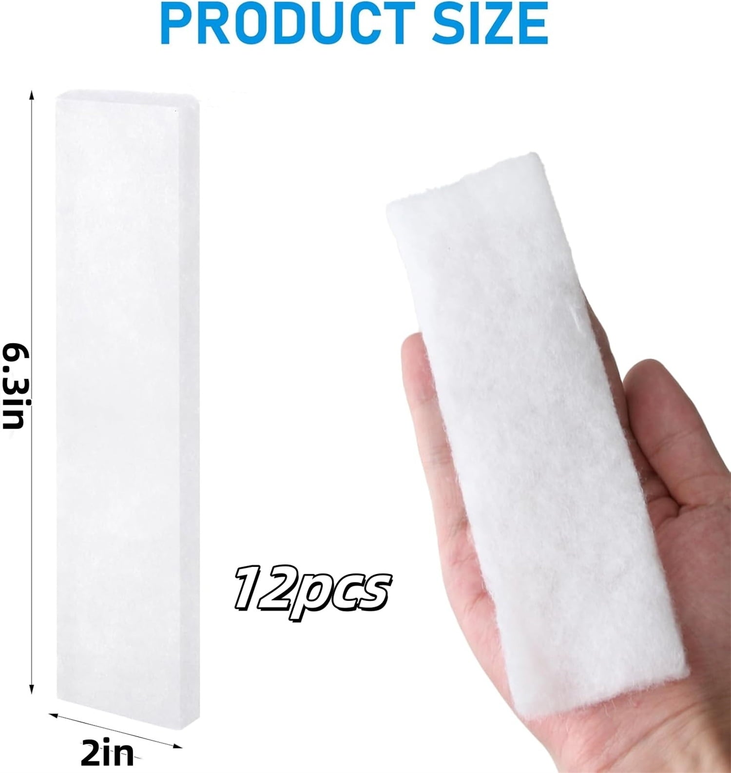 12 Pcs Replacement Odor Erase Air Filters,White Replacement Filters for 6QT Instant Vortex Plus Air Fryer with ClearCook