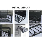 Magnetic Spice Rack for Refrigerator, Metal Strong Magnet Shelf