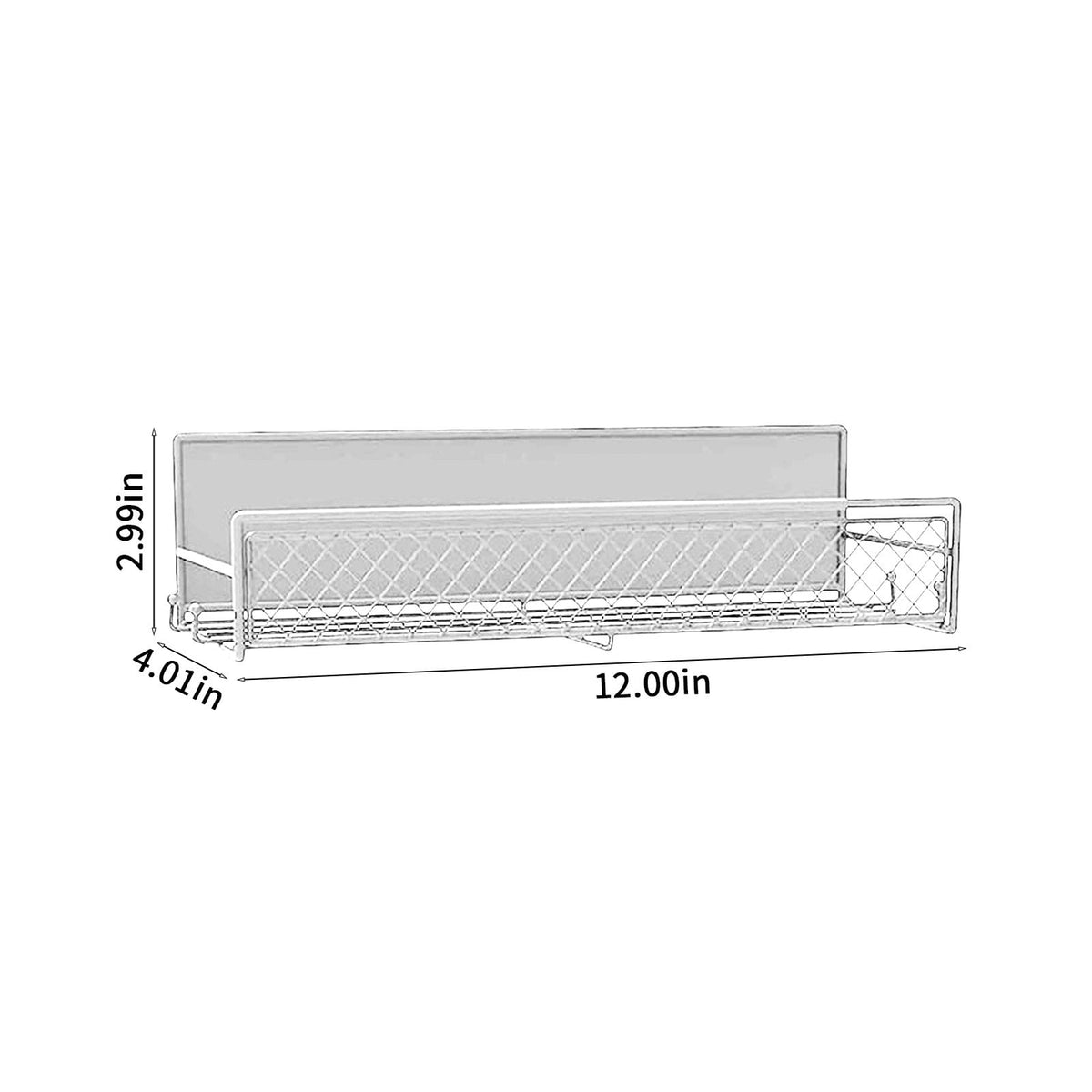 Magnetic Spice Rack for Refrigerator, Metal Strong Magnet Shelf - Flavour Fushion Cooking Shop